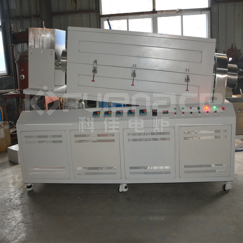 大口徑傾斜旋轉管式爐