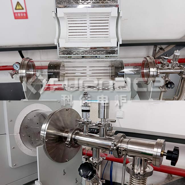 大管徑真空管式爐實拍圖