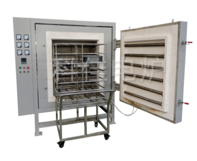 定制帶物料推車(chē)架的高溫箱式馬弗爐 定制帶物料推車(chē)架的高溫箱式馬弗爐