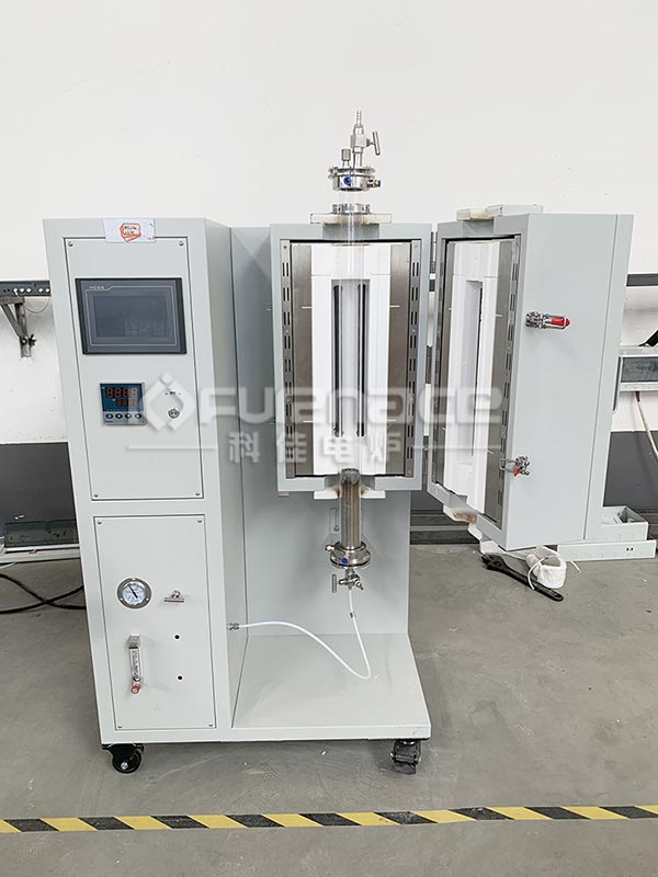 KJ-T1400-V60硫化床立式管式爐