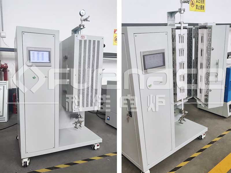 觸屏版五溫區立式流化床管式爐實拍圖