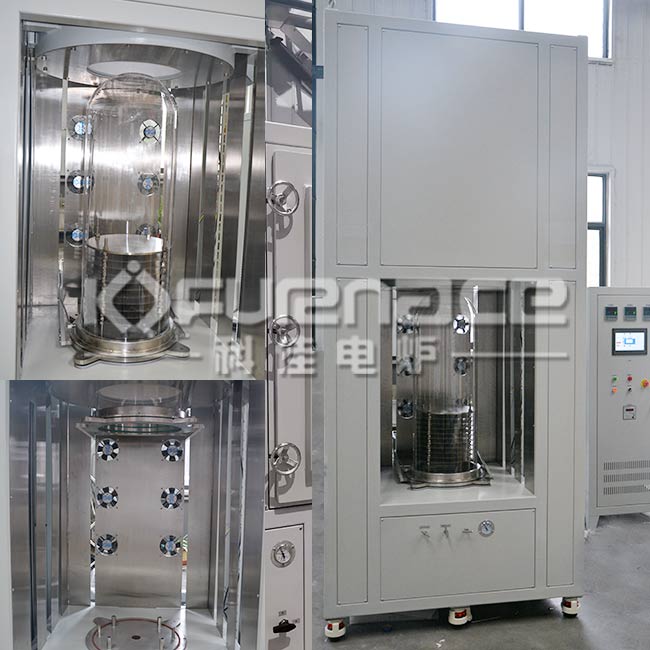 管式立式升降鐘罩爐實拍圖