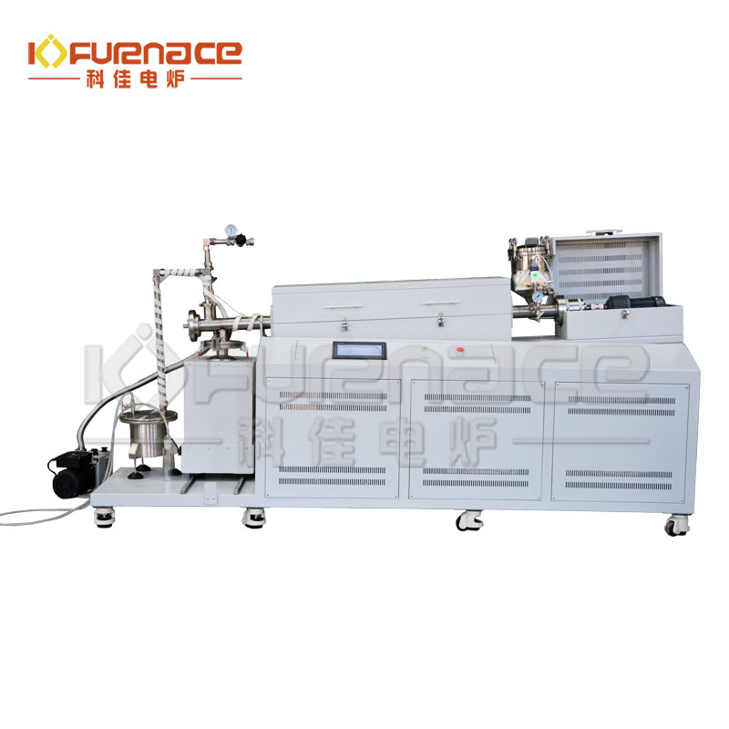 帶料斗和沖擊器的實驗室規模彈性材料熱解爐