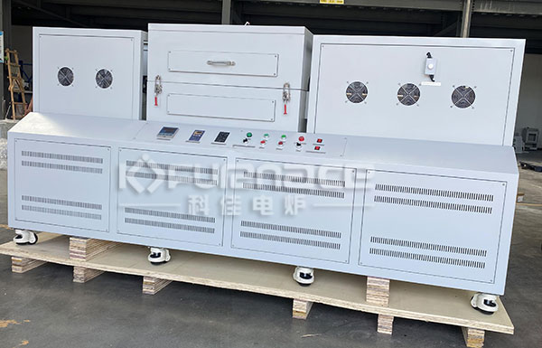 1000℃真空粉末處理旋轉管式爐實拍圖