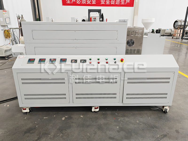 特氟龍料斗三溫區旋轉管式爐實拍圖