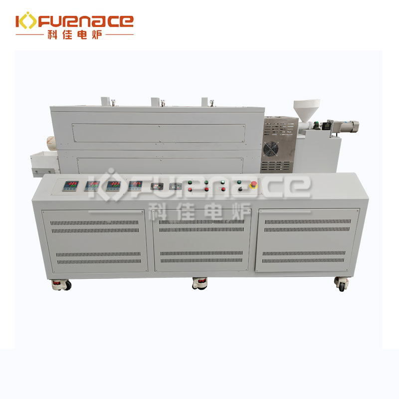特氟龍料斗三溫區旋轉管式爐